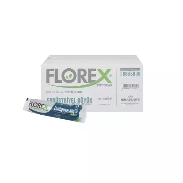 FLOREX 65CM X 80CM ENDÜSTRİYEL BÜYÜK BOY ÇÖP TORBASI