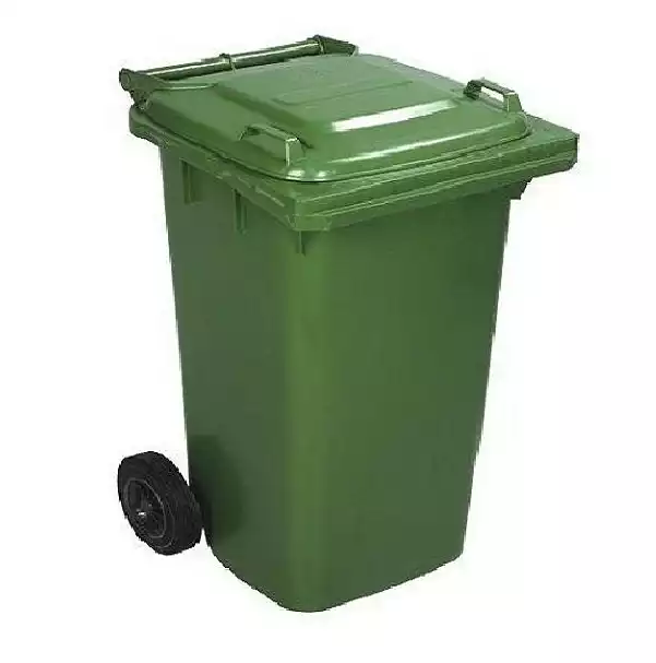 TEKERLEKLİ ÇÖP KONTEYNERİ 240 LT YEŞİL