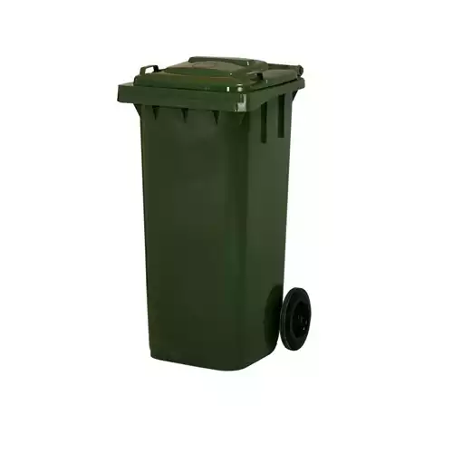 TEKERLEKLİ ÇÖP KONTEYNERİ120 LT YEŞİL