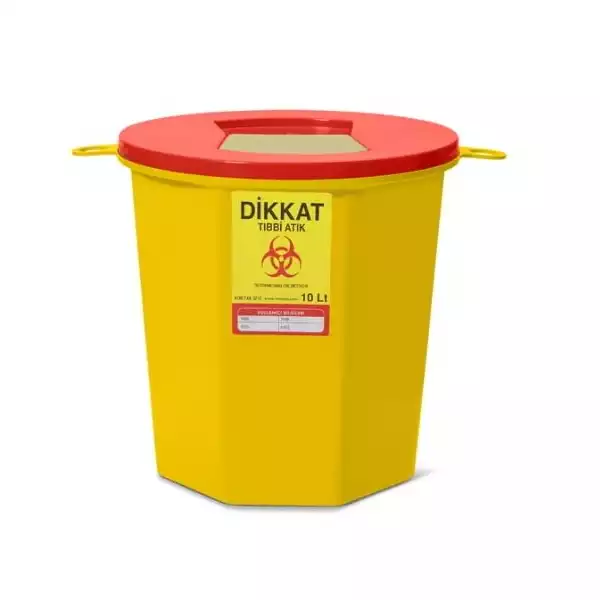 TIBBİ ATIK ÇÖP KOVASI 10 LT